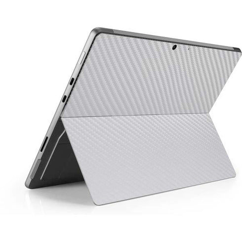 White Carbon Fiber Specialty Texture Material Surface Pro 8 Skin